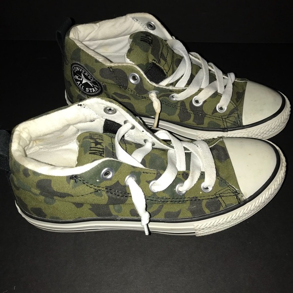converse camo kids